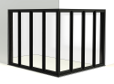 sh_Porta PVC 4 Folhas Correr de Canto